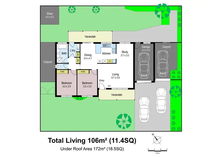 Floorplan of Homely house listing, 2a Balmoral Crescent, Drouin VIC 3818