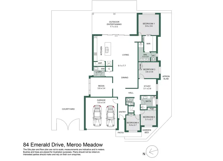 Floorplan of Homely house listing, 84 Emerald Drive, Meroo Meadow NSW 2540