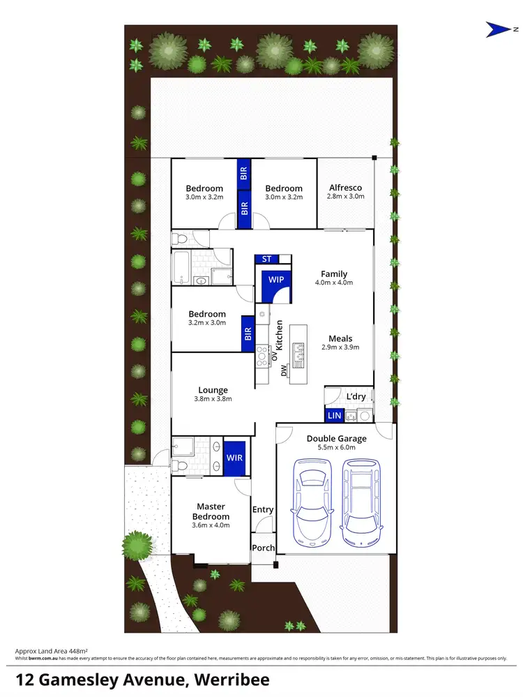 Floorplan of Homely house listing, 12 Gamesley Avenue, Werribee VIC 3030