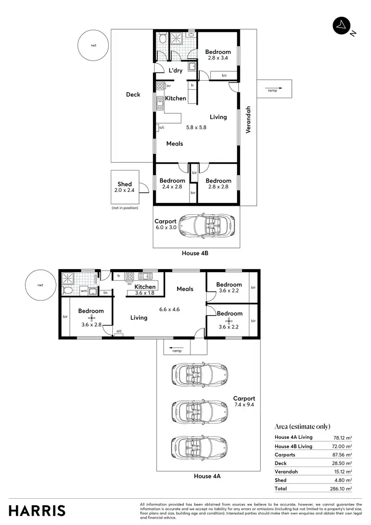 Floorplan of Homely house listing, 1 & 2/4 Weaners Street, Yorketown SA 5576