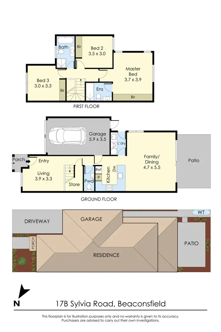 Floorplan of Homely house listing, 17B Sylvia Road, Beaconsfield VIC 3807