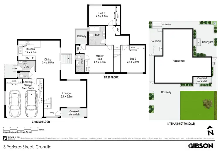 Floorplan of Homely townhouse listing, 2/3 Pozieres Street, Cronulla NSW 2230