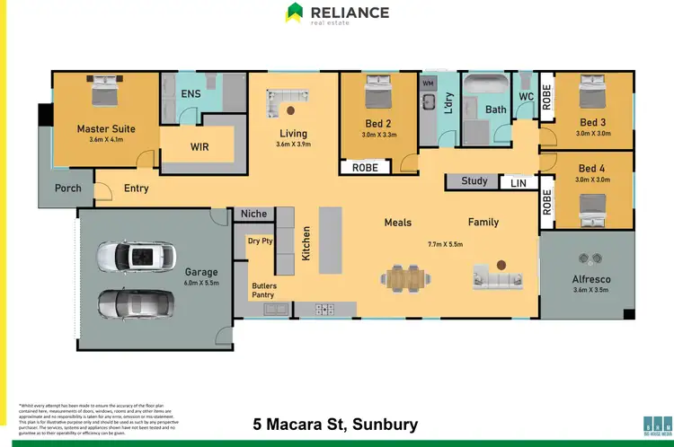 Floorplan of Homely house listing, 5 Macara Street, Sunbury VIC 3429