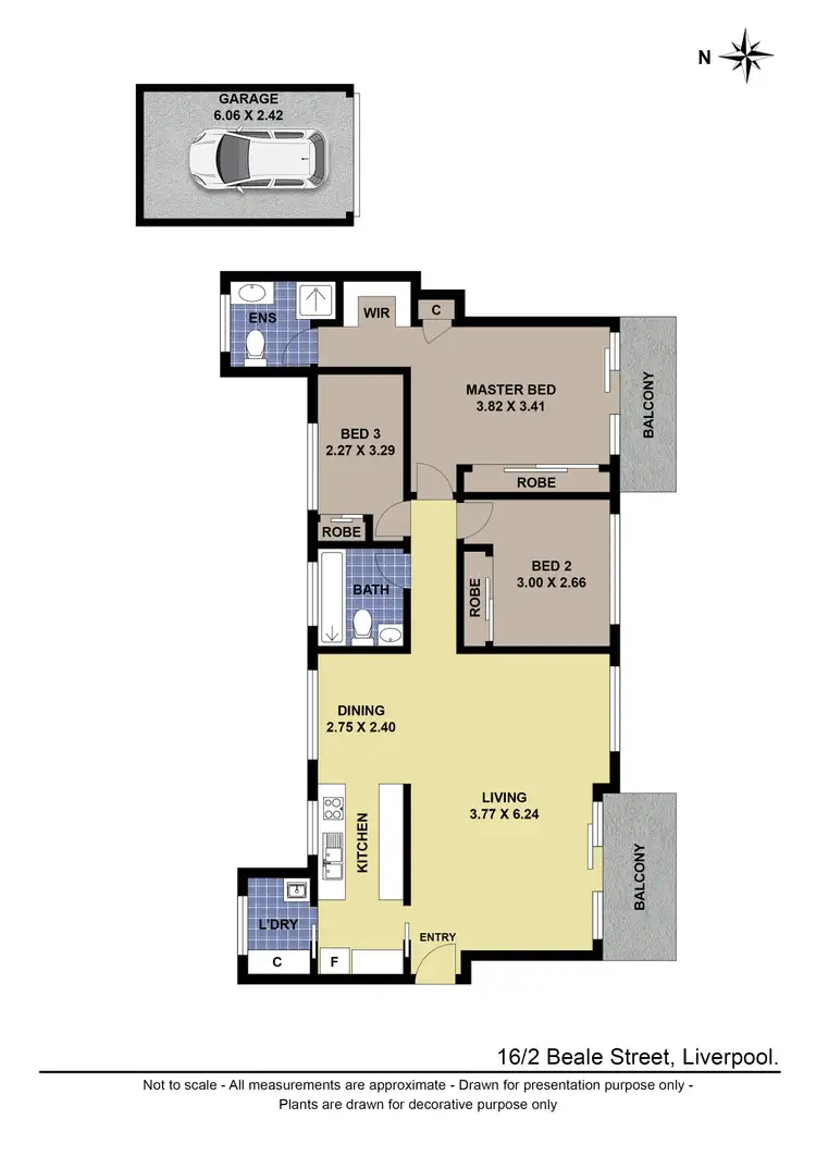 Floorplan of Homely apartment listing, 16/2 Beale Street, Liverpool NSW 2170