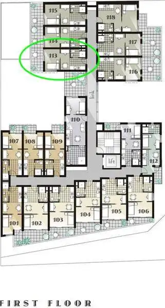 Floorplan of Homely studio listing, 13/8 Porter Street, Prahran VIC 3181