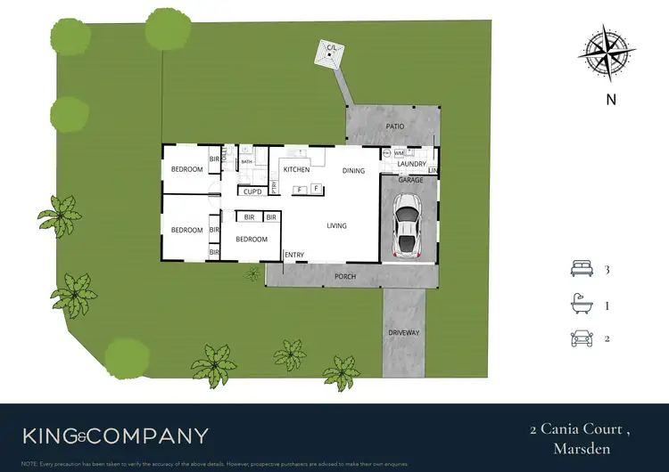 Floorplan of Homely house listing, 2 Cania Court, Marsden QLD 4132