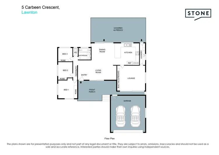 Floorplan of Homely house listing, 5 Carbeen Crescent, Lawnton QLD 4501