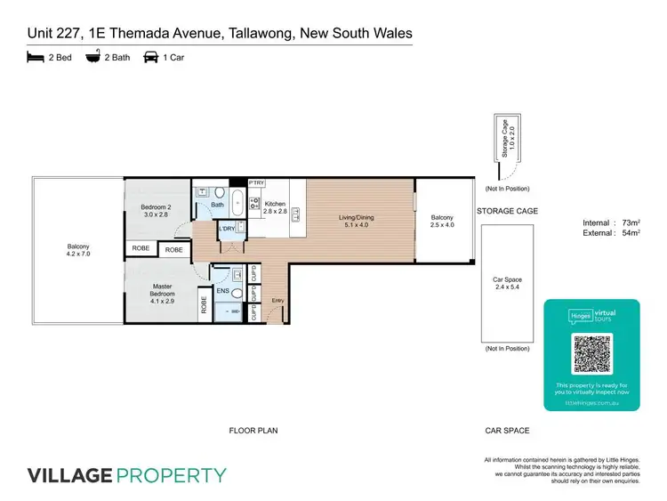 Floorplan of Homely apartment listing, 227/1E Themeda Avenue, Tallawong NSW 2762