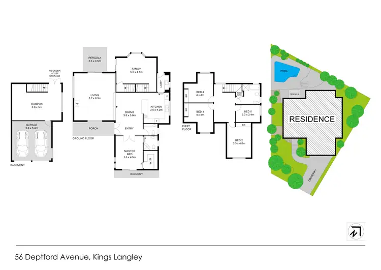 Floorplan of Homely house listing, 56 Deptford Avenue, Kings Langley NSW 2147