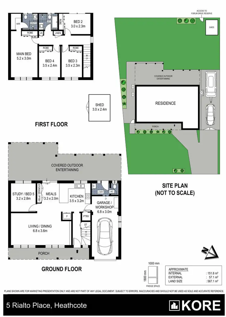 Floorplan of Homely house listing, 5 Rialto Place, Heathcote NSW 2233