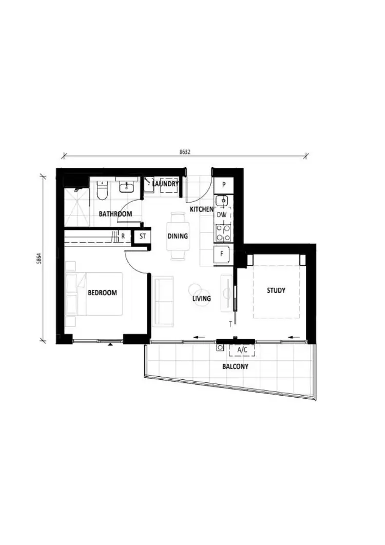 Floorplan of Homely apartment listing, 801/90 Swain Street, Gungahlin ACT 2912