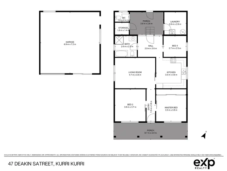 Floorplan of Homely house listing, 47 Deakin Street, Kurri Kurri NSW 2327