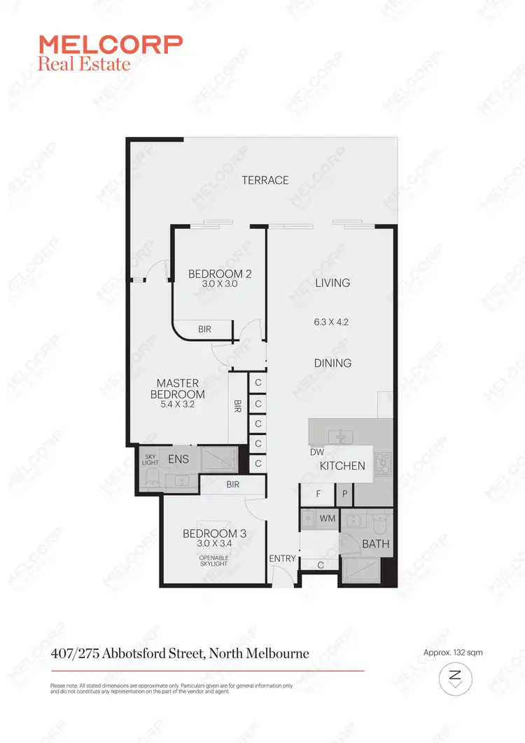 Floorplan of Homely apartment listing, 407/275 Abbotsford Street, North Melbourne VIC 3051