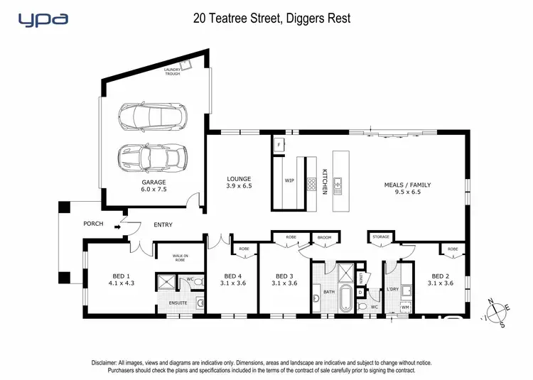 Floorplan of Homely house listing, 20 Teatree Street, Diggers Rest VIC 3427