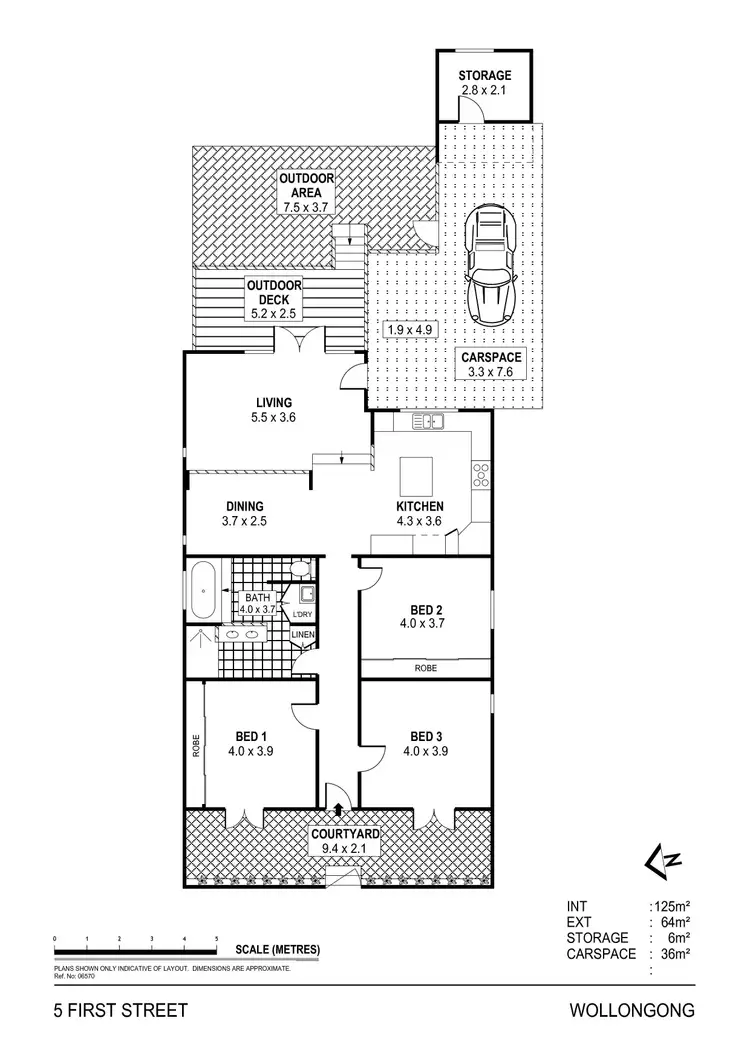 Floorplan of Homely house listing, 5 First Street, Wollongong NSW 2500
