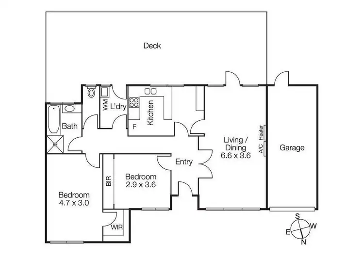 Floorplan of Homely unit listing, 4/57 Asling Street, Brighton VIC 3186