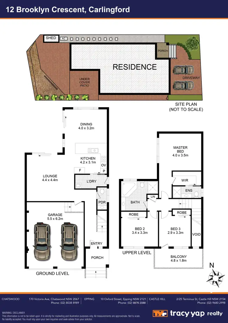 Floorplan of Homely house listing, 12 Brooklyn Crescent, Carlingford NSW 2118