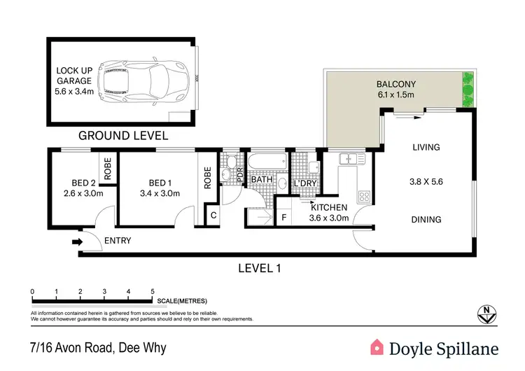 Floorplan of Homely apartment listing, 7/16 Avon Road, Dee Why NSW 2099