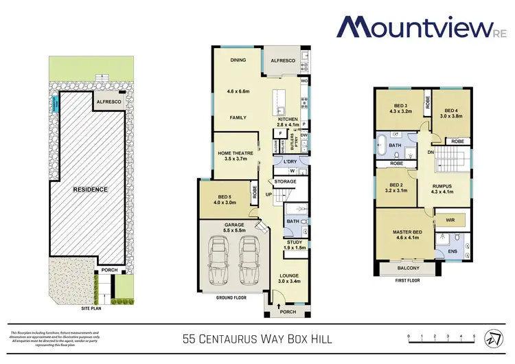 Floorplan of Homely house listing, 55 Centaurus Way, Box Hill NSW 2765
