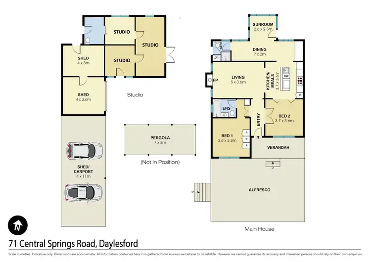 Floorplan of Homely house listing, 71 Central Springs Road, Daylesford VIC 3460