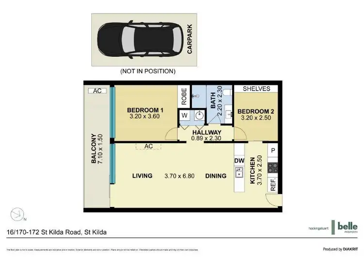 Floorplan of Homely apartment listing, 16/170-172 St Kilda Road, St Kilda VIC 3182