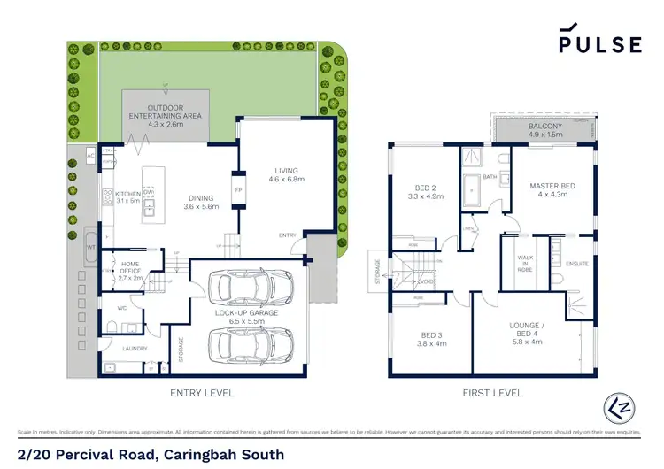 Floorplan of Homely townhouse listing, 2/20 Percival Road, Caringbah South NSW 2229