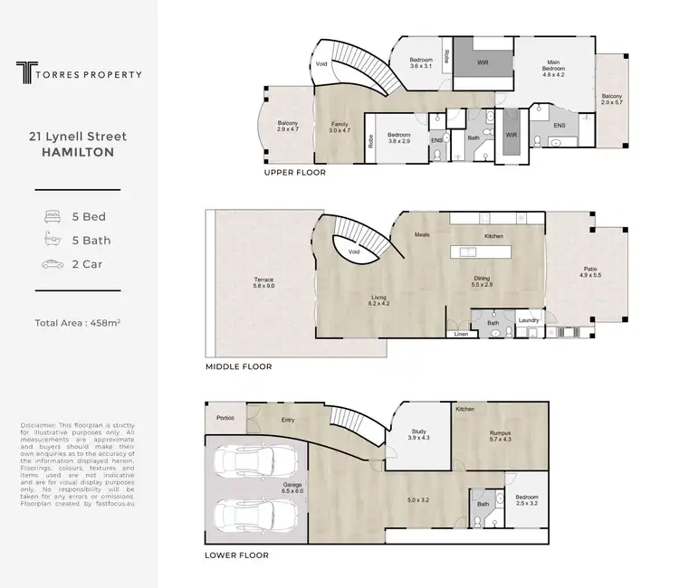 Floorplan of Homely house listing, 21 Lynell Street, Hamilton QLD 4007