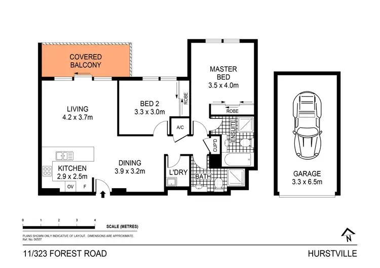 Floorplan of Homely apartment listing, 11/323 Forest Road, Hurstville NSW 2220