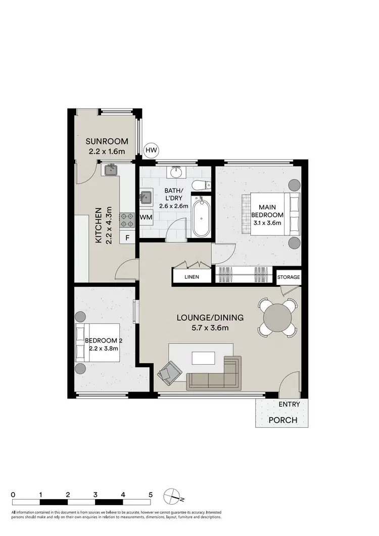 Floorplan of Homely unit listing, 2/14 James Street, Devonport TAS 7310
