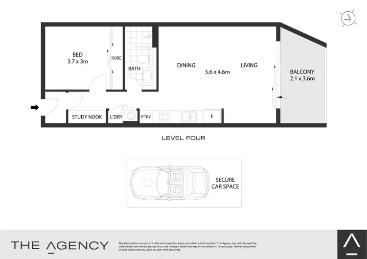 Floorplan of Homely apartment listing, 403D/359 Illawarra Road, Marrickville NSW 2204