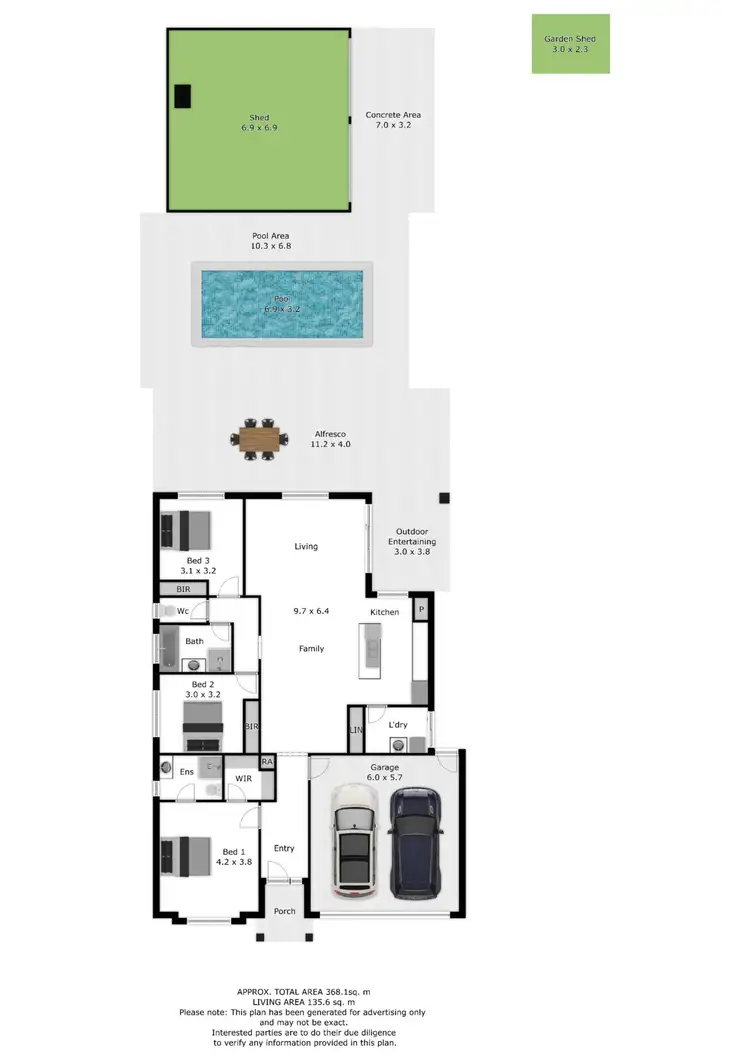 Floorplan of Homely house listing, 17 Tower Place, Rutherglen VIC 3685