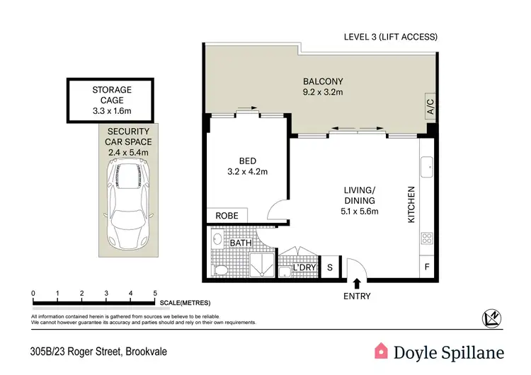Floorplan of Homely apartment listing, 305B/23 Roger Street, Brookvale NSW 2100