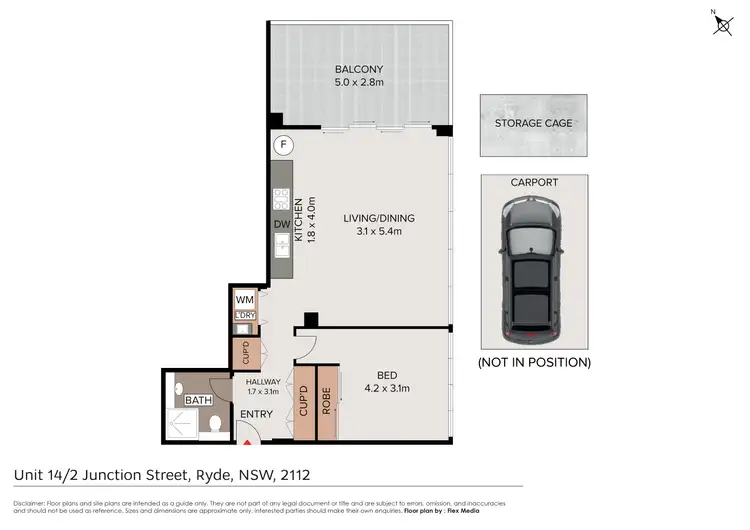 Floorplan of Homely apartment listing, 14/2-6 Junction Street, Ryde NSW 2112