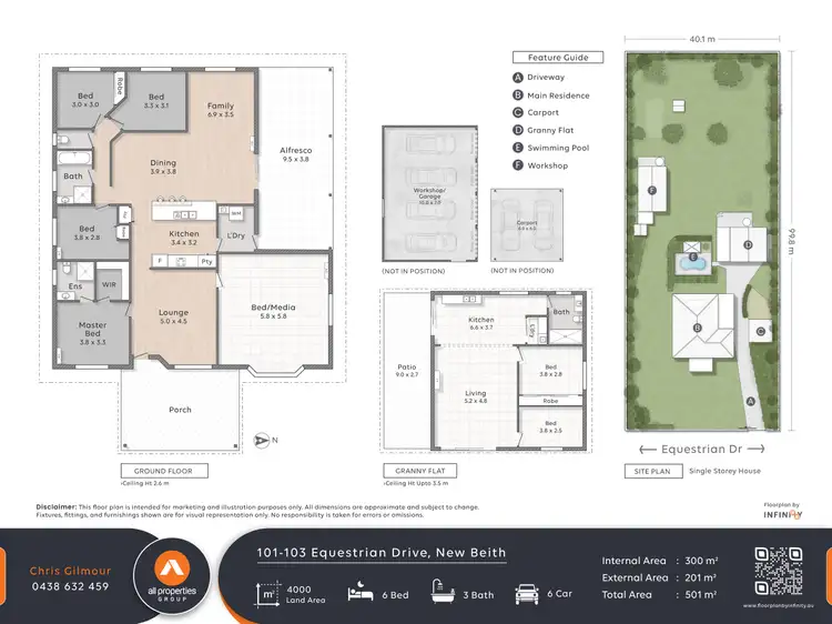 Floorplan of Homely house listing, 101-103 Equestrian Drive, New Beith QLD 4124