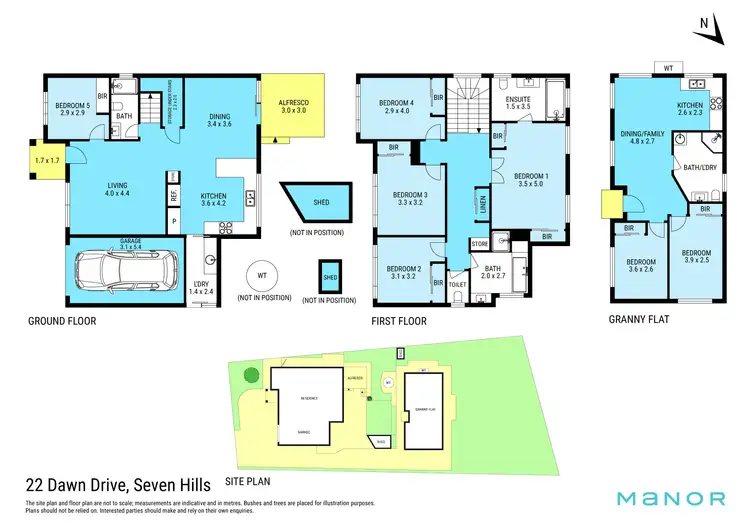 Floorplan of Homely house listing, 22 & 22A Dawn Drive, Seven Hills NSW 2147