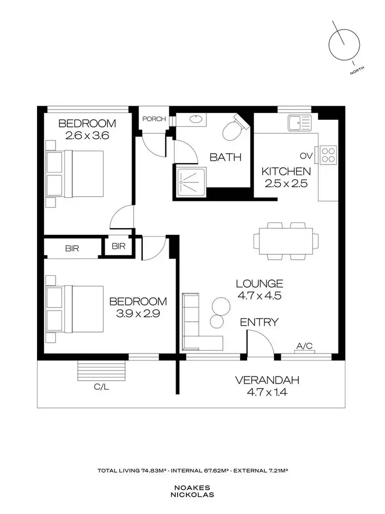 Floorplan of Homely unit listing, 5/181 Payneham Road, St Peters SA 5069