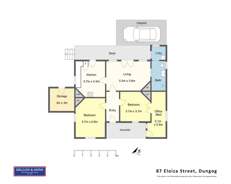 Floorplan of Homely house listing, 87 Eloiza Street, Dungog NSW 2420