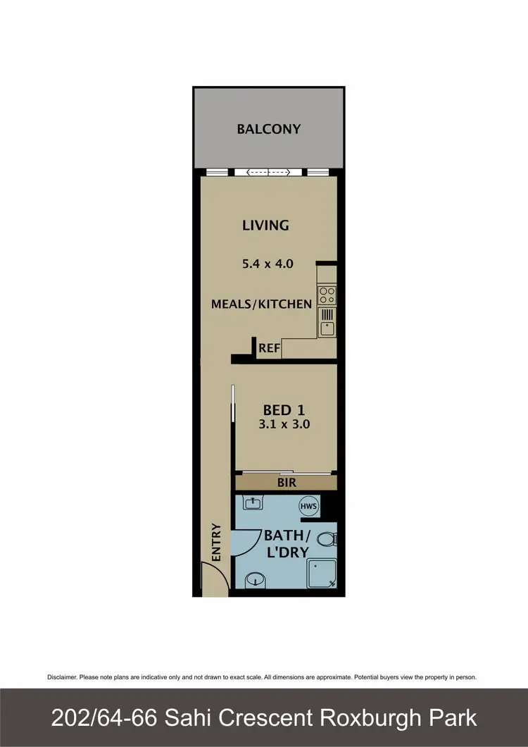 Floorplan of Homely apartment listing, Level 2/202/64-66 Sahi Crescent, Roxburgh Park VIC 3064