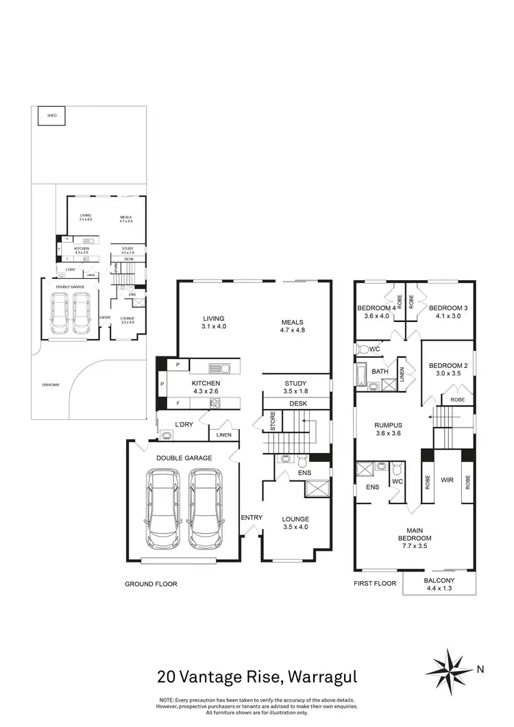 Floorplan of Homely house listing, 20 Vantage Rise, Warragul VIC 3820