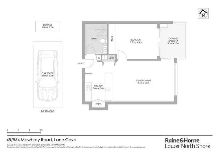 Floorplan of Homely apartment listing, 45/554-560 Mowbray Road West, Lane Cove North NSW 2066