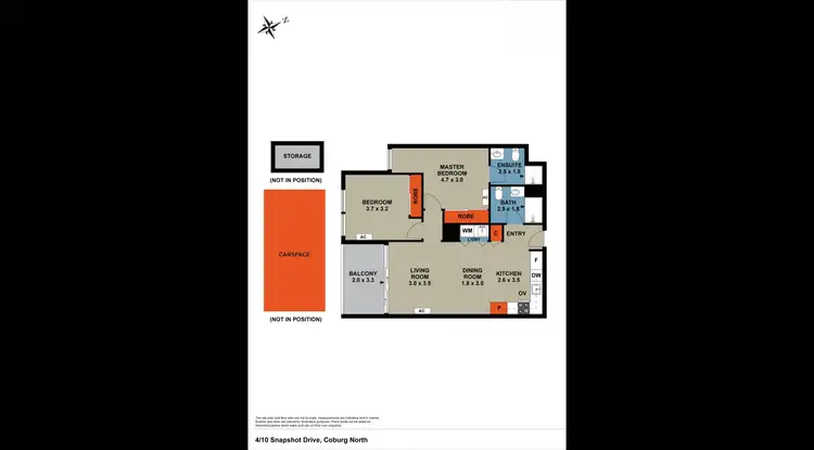 Floorplan of Homely apartment listing, 4/10 Snapshot Drive, Coburg North VIC 3058