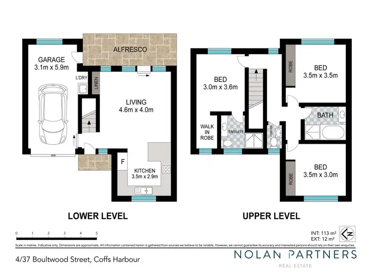 Floorplan of Homely townhouse listing, 4/37 Boultwood Street, Coffs Harbour NSW 2450