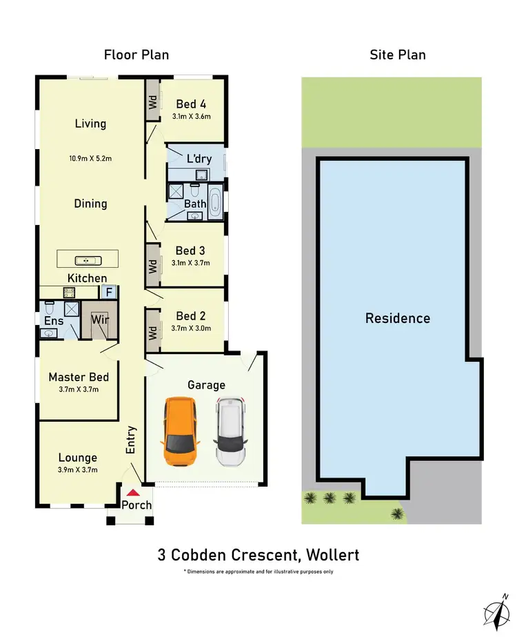 Floorplan of Homely house listing, 3 Cobden Crescent, Wollert VIC 3750