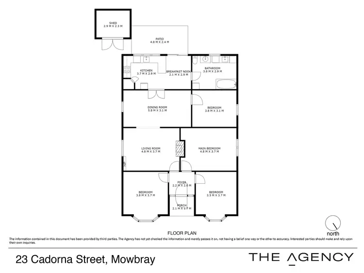 Floorplan of Homely house listing, 23 Cadorna Street, Mowbray TAS 7248