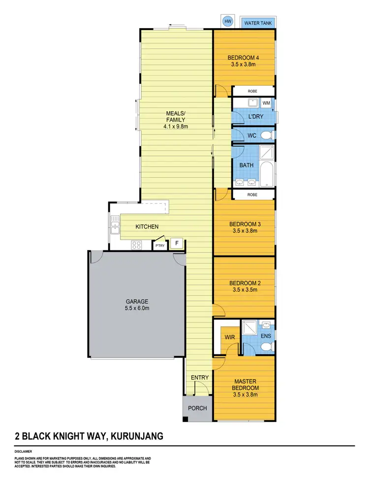 Floorplan of Homely house listing, 2 Black Knight Way, Kurunjang VIC 3337