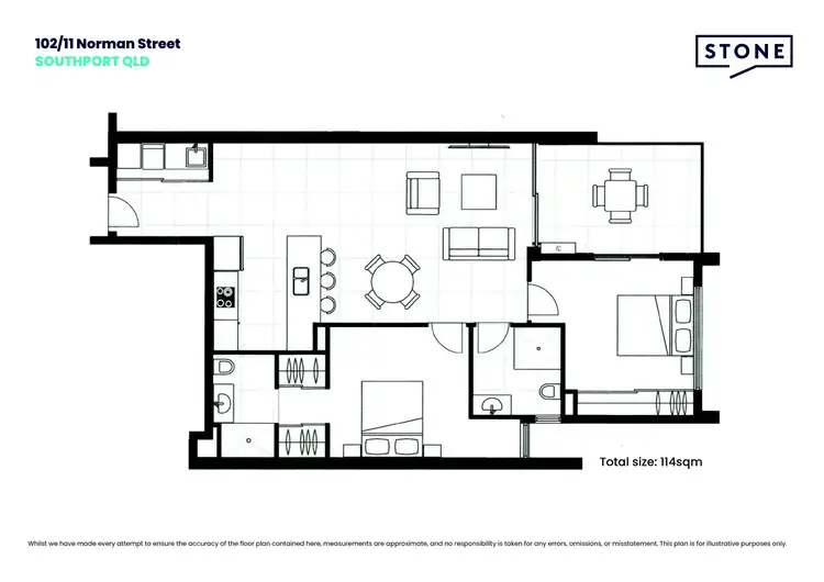 Floorplan of Homely apartment listing, 102/11 Norman Street, Southport QLD 4215