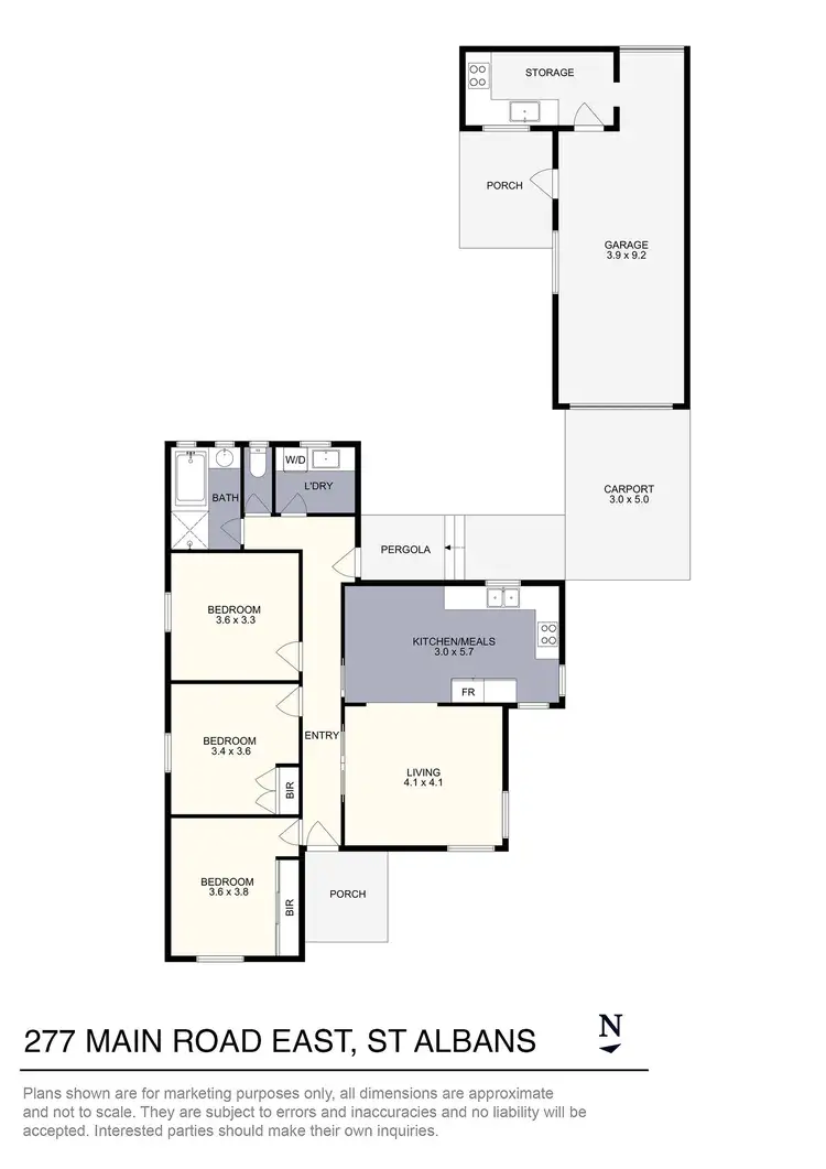 Floorplan of Homely house listing, 277 Main Road East, St Albans VIC 3021