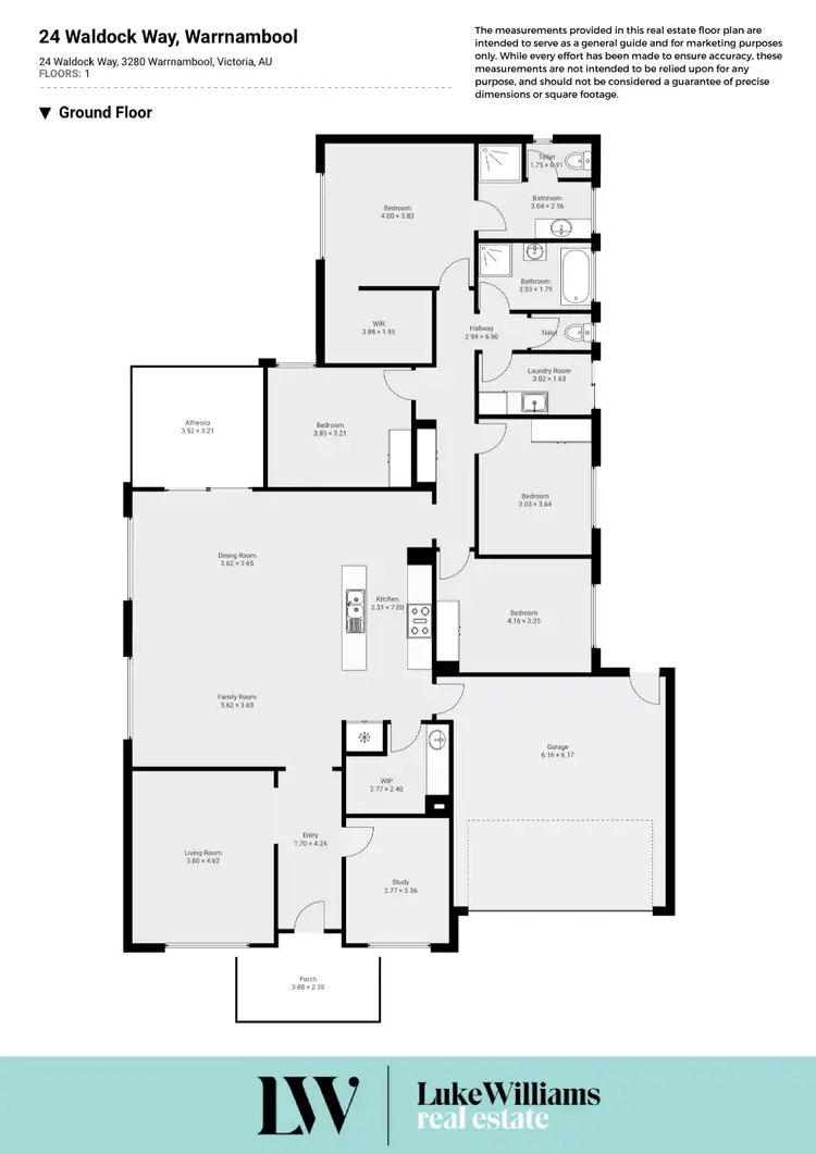 Floorplan of Homely house listing, 24 Waldock Way, Warrnambool VIC 3280