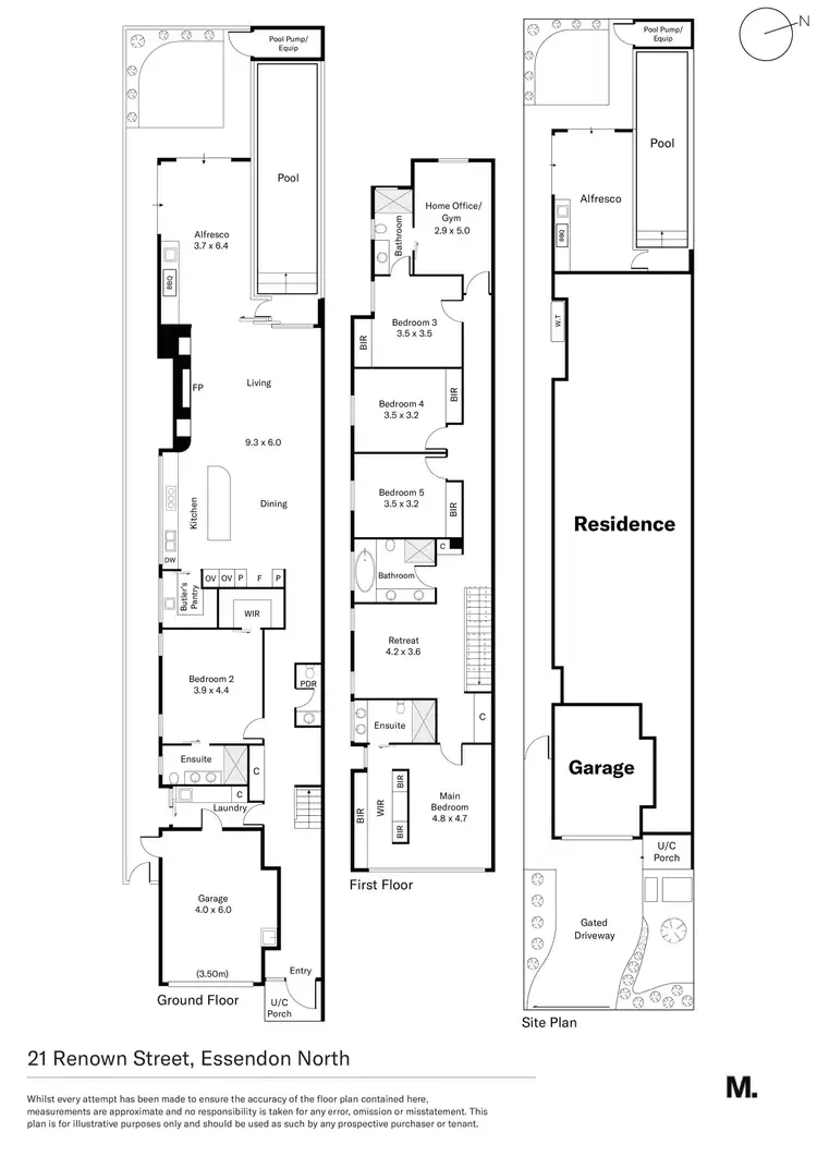 Floorplan of Homely house listing, 21 Renown Street, Essendon North VIC 3041