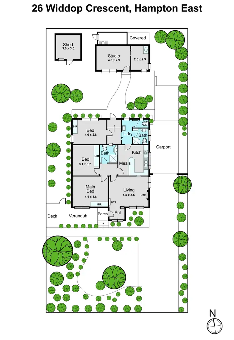 Floorplan of Homely house listing, 26 Widdop Crescent, Hampton East VIC 3188
